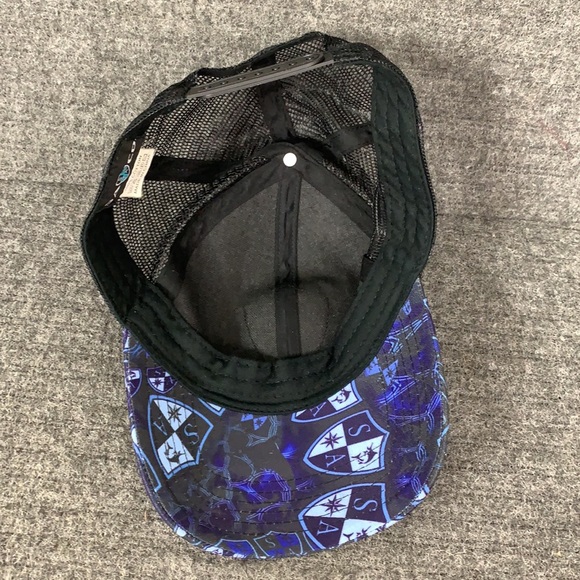 SA Co Kids Trucker Hat Adjustable Blue Black Embroidered Snapback Mesh Back Cap - Picture 10 of 13